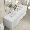 Myrrin 72" Double (Vanity Only Pricing) in Bright White